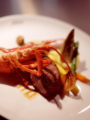 Kreeft en tournedos bij Restaurant Fabers, Alkmaar