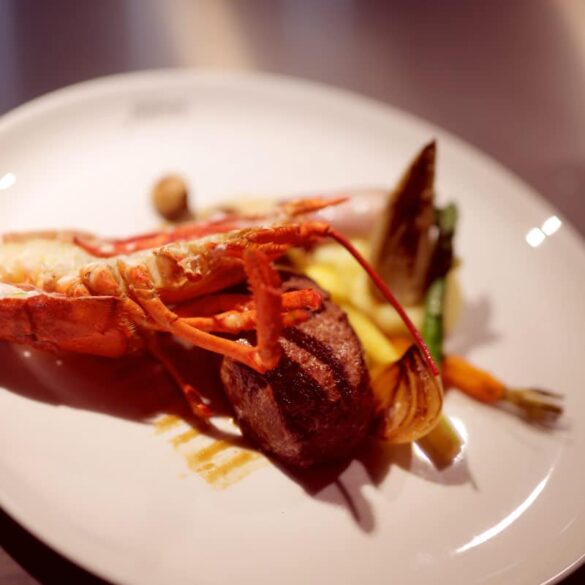 Kreeft en tournedos bij Restaurant Fabers, Alkmaar