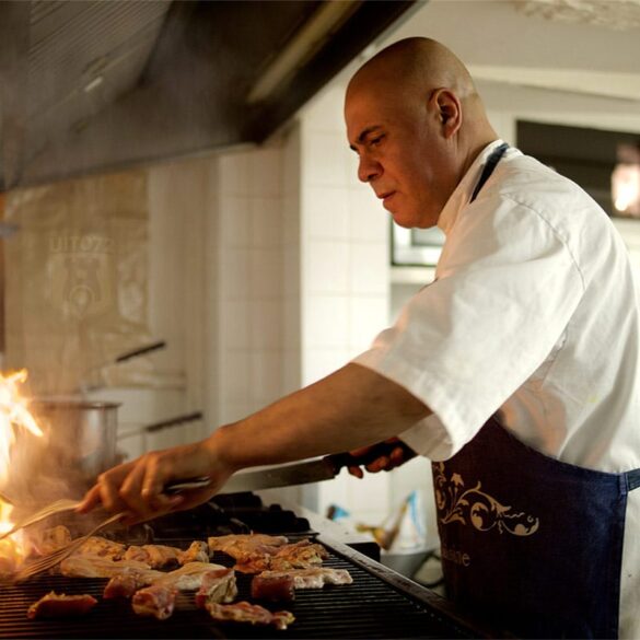 Gunnay in de keuken van Agam Alkmaar