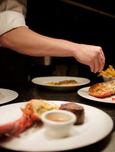 Steak & Lobster: garneren