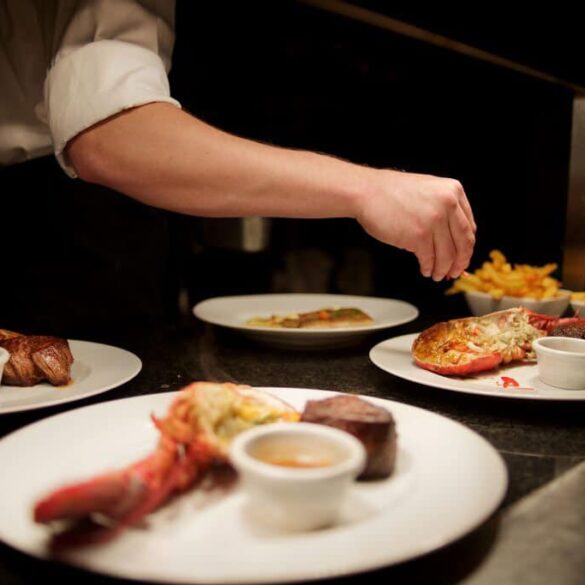 Steak & Lobster: garneren