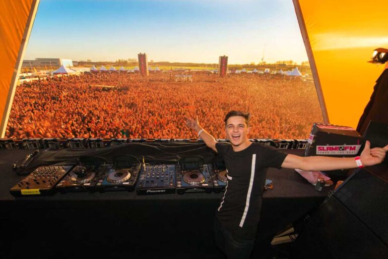 Martin Garrix bij Slam FM Koningsdag Alkmaar