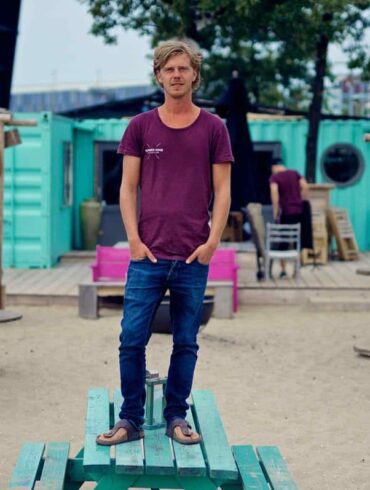 Michael voor Stadsstrand de Kade