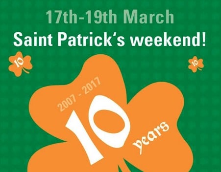 Saint Patrick's Day en 10-jarig bestaan Gunnery's
