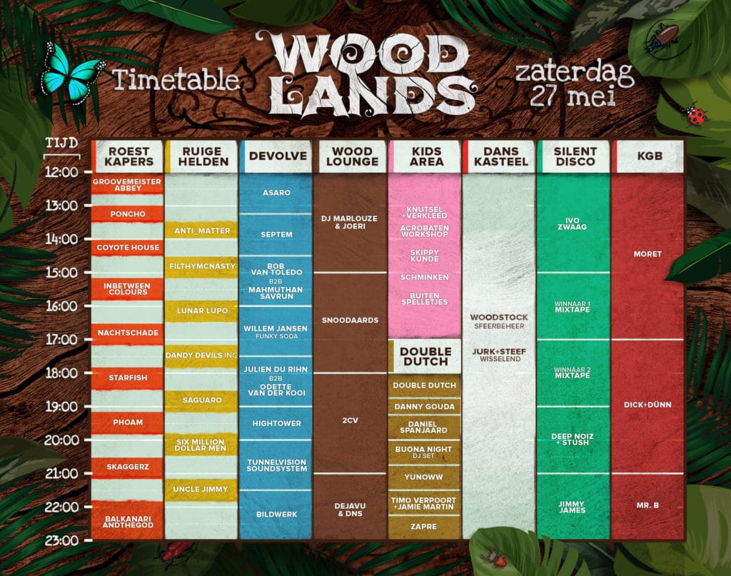 Woodlands Timetable 2017