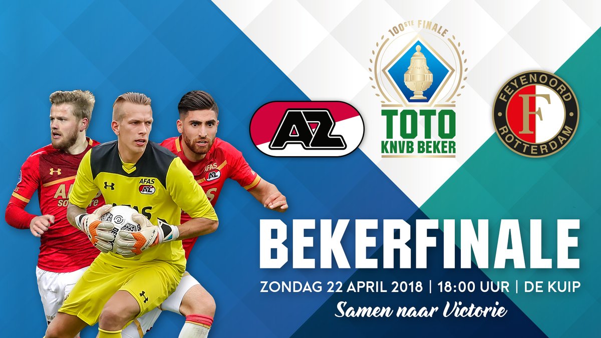 Gangster Passend Geavanceerde Bekerfinale AZ - Feyenoord: tips om live te kijken in Alkmaar