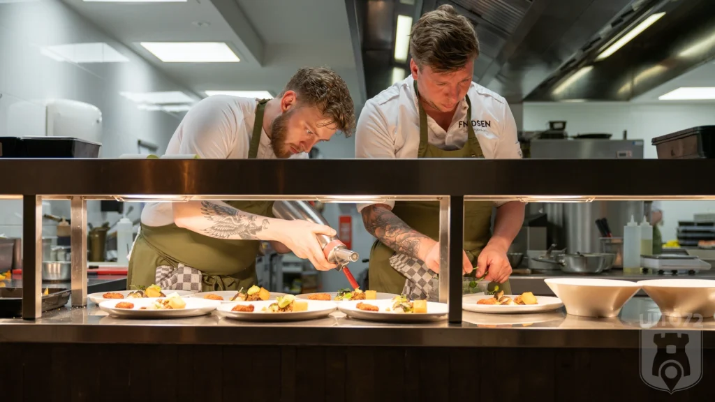 Borden worden mooi opgemaakt