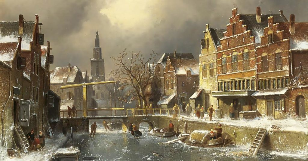 Het Verdronkenoord, Alkmaar, in de winter