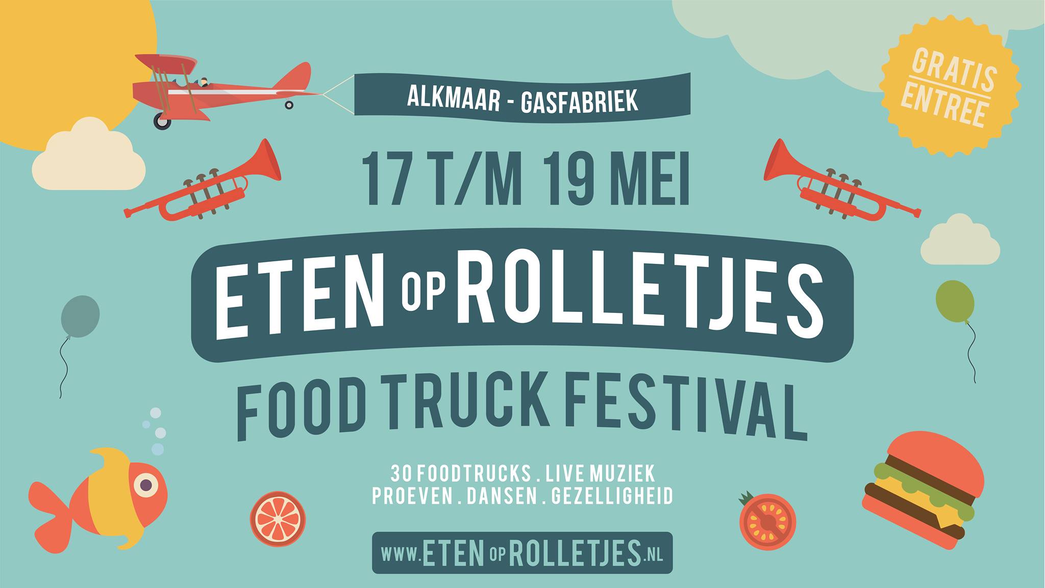 Foodfestival Eten op Rolletjes dit weekend weer in Alkmaar