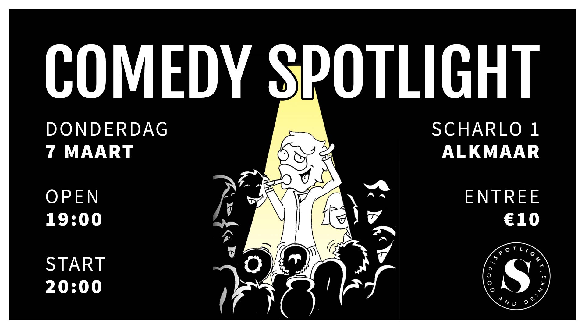Comedy Spotlight: 1 avondje, 4 stand-up comedy talenten.