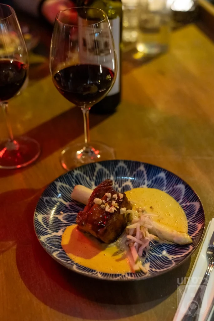 Buikspek met asperge