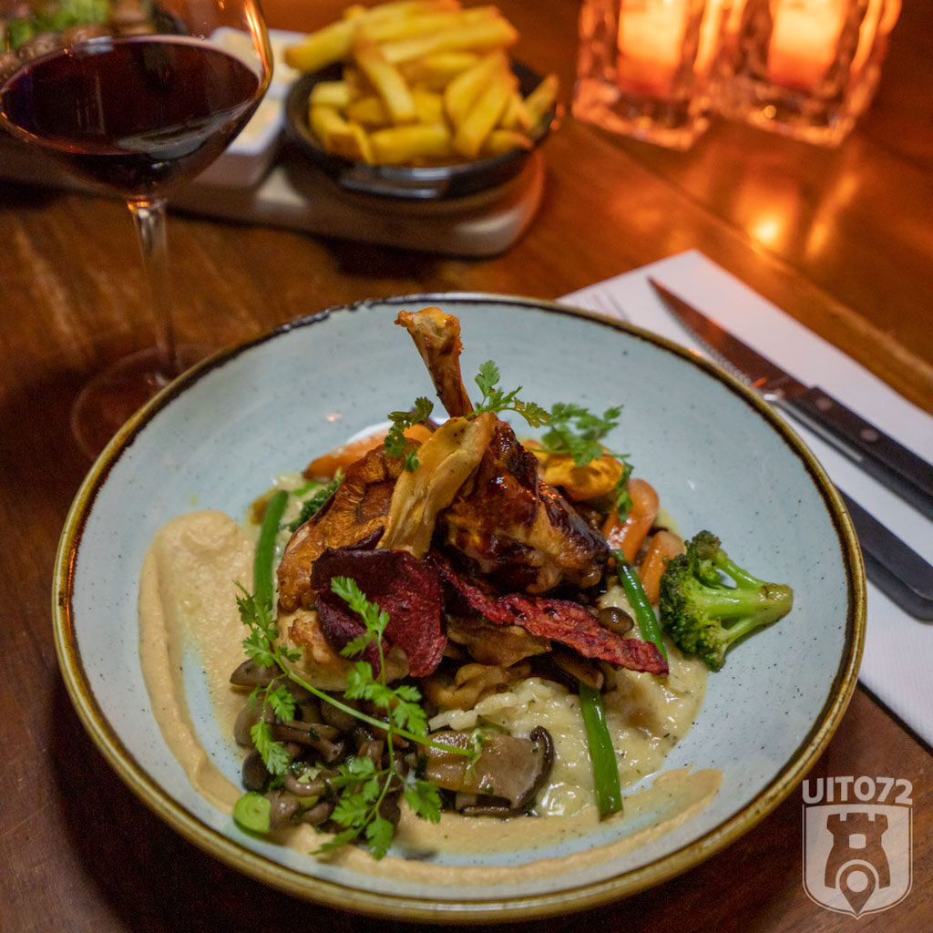 Krokant gebakken parelhoen