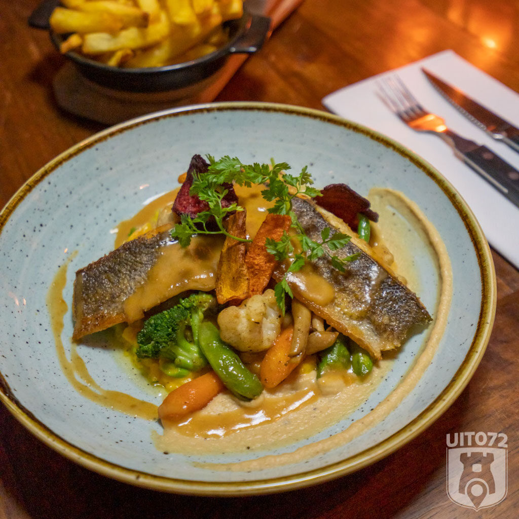 Krokant gebakken zeebaars