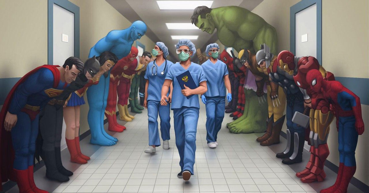 Superhelden en zorghelden