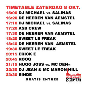 Programma Waagplein 8 oktober