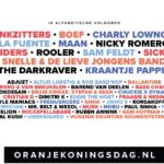 Line-up van Oranje Koningsdag