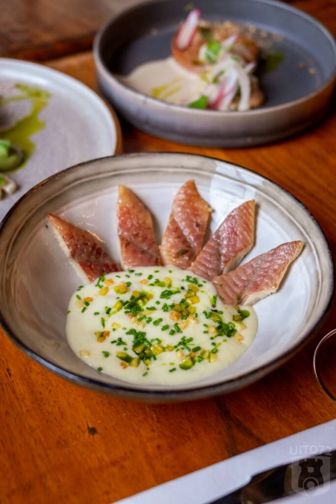 Gerookte paling | Preistoof | vichyssoise | aardappelkaantjes | bieslookolie